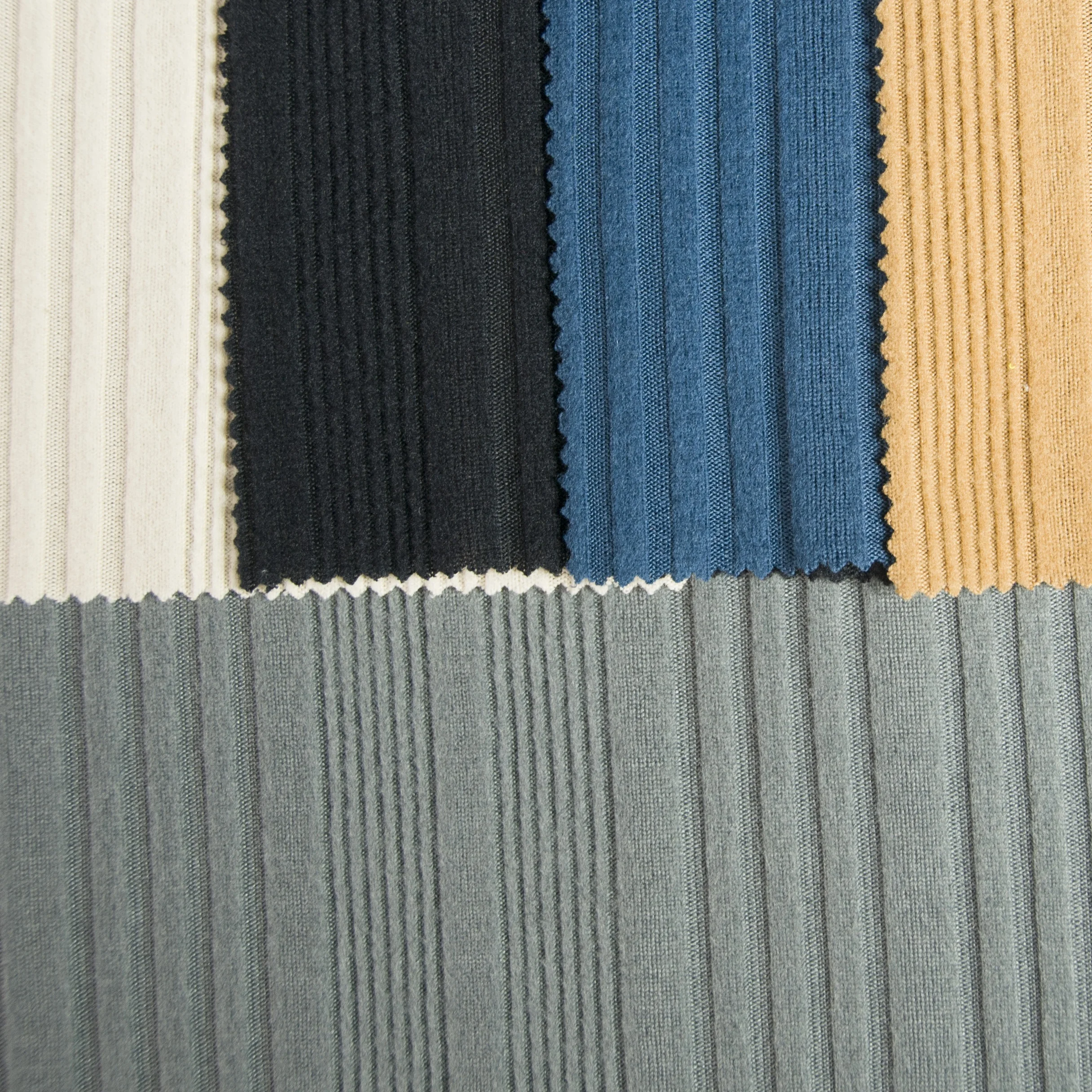 HOT SALE CHEAP PRICE POLYESTER SPANDEX IRREGULAR LOOSE KNITTING RIB WITH FACE SIDE BRUSHED FABRIC for GARMENT SWEATER