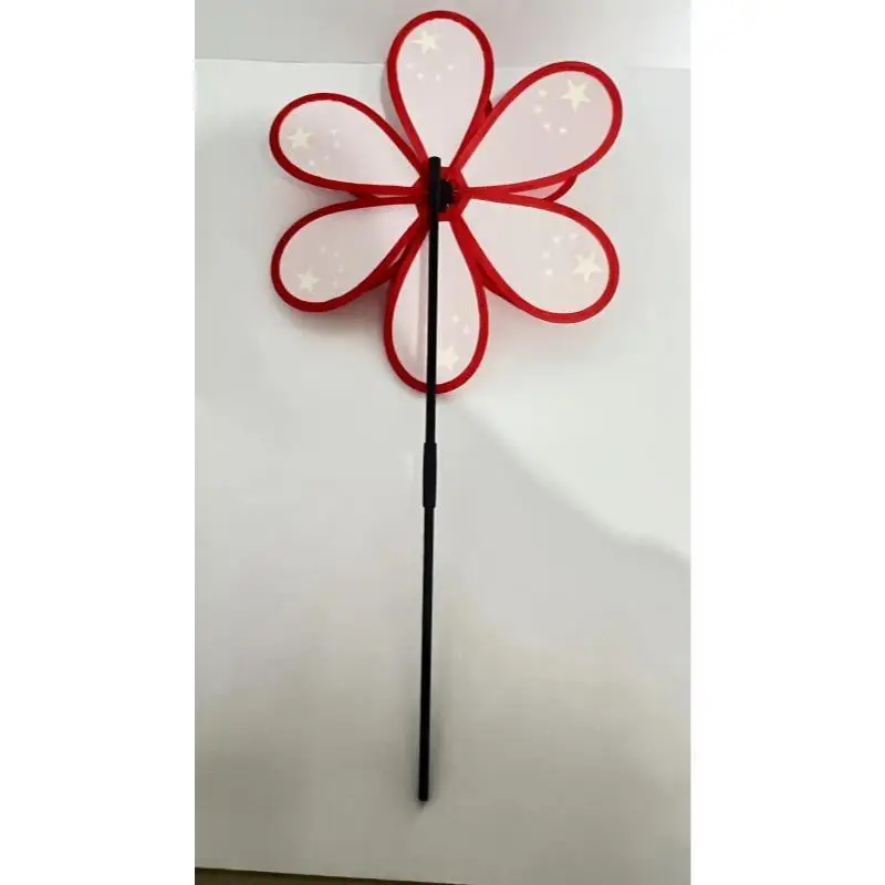 Заводская цена на рынке собственных товаров ремесла двойной флаг ветряная мельница игрушки для детей