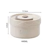 New 304 steel lunch box 440ml-beige