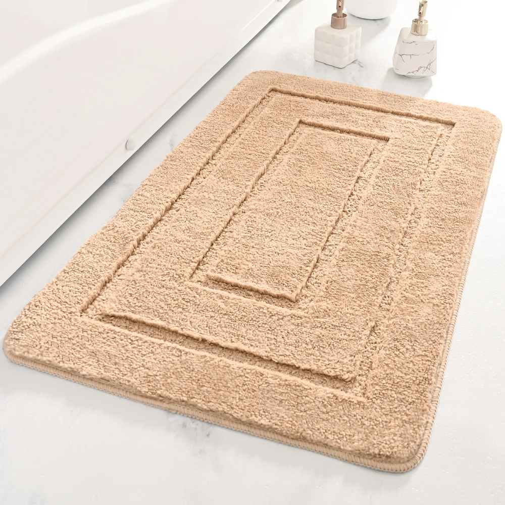 Non-slip machine washable Bath Mat Shaggy Thick Fluffy Door Mat Home Entrance Welcome Doormats