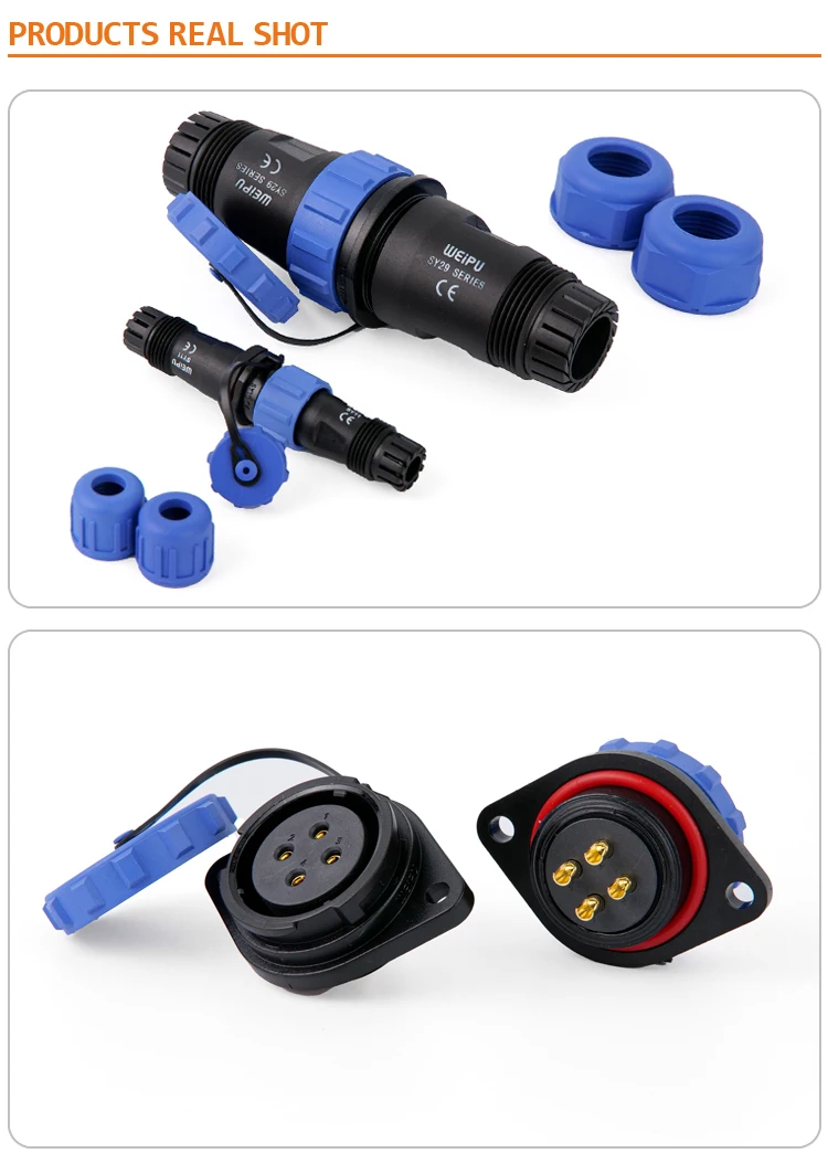 China Factory Ip68 6 Pin Waterproof Male Connector Receptacle Bayonet ...