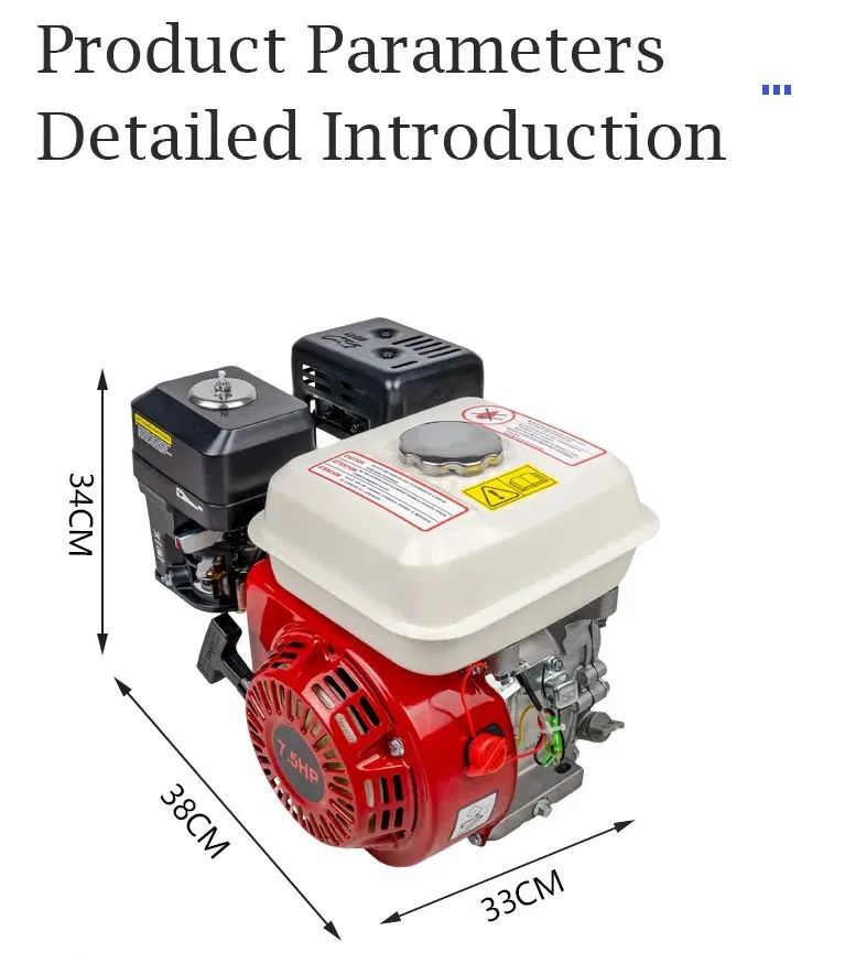170F 7.5HP 210CC Machinery Engines 4-Stroke Gasoline Engine Petrol ...