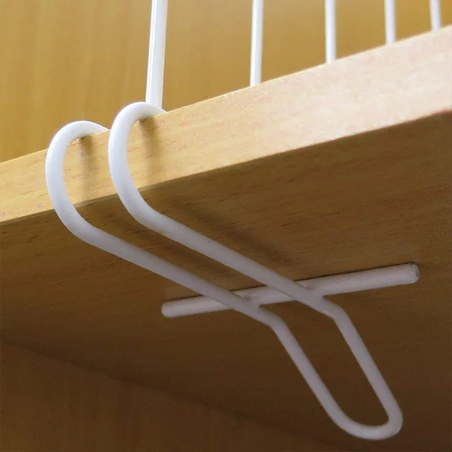 Galvanized Mesh Racking Snap in Wire Metal Divider Durable Shelf Divider and Separator for Organization and Storage for Home