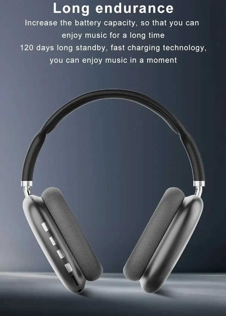 P9 Pro Max Wireless Bt Headphones Promax Noise Canceling Casque Sans ...