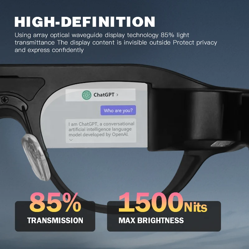 AI Smart AR Glasses HD Private Viewing Mobile Screen Augmented Reality Projection Wearable Devices for Gaming Similar Steam Deck