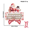 Snowman red box-shape countdown ornament