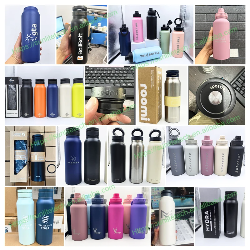 Cute Magnetic Sport Water Bottle for Girls 32oz Stainless Steel