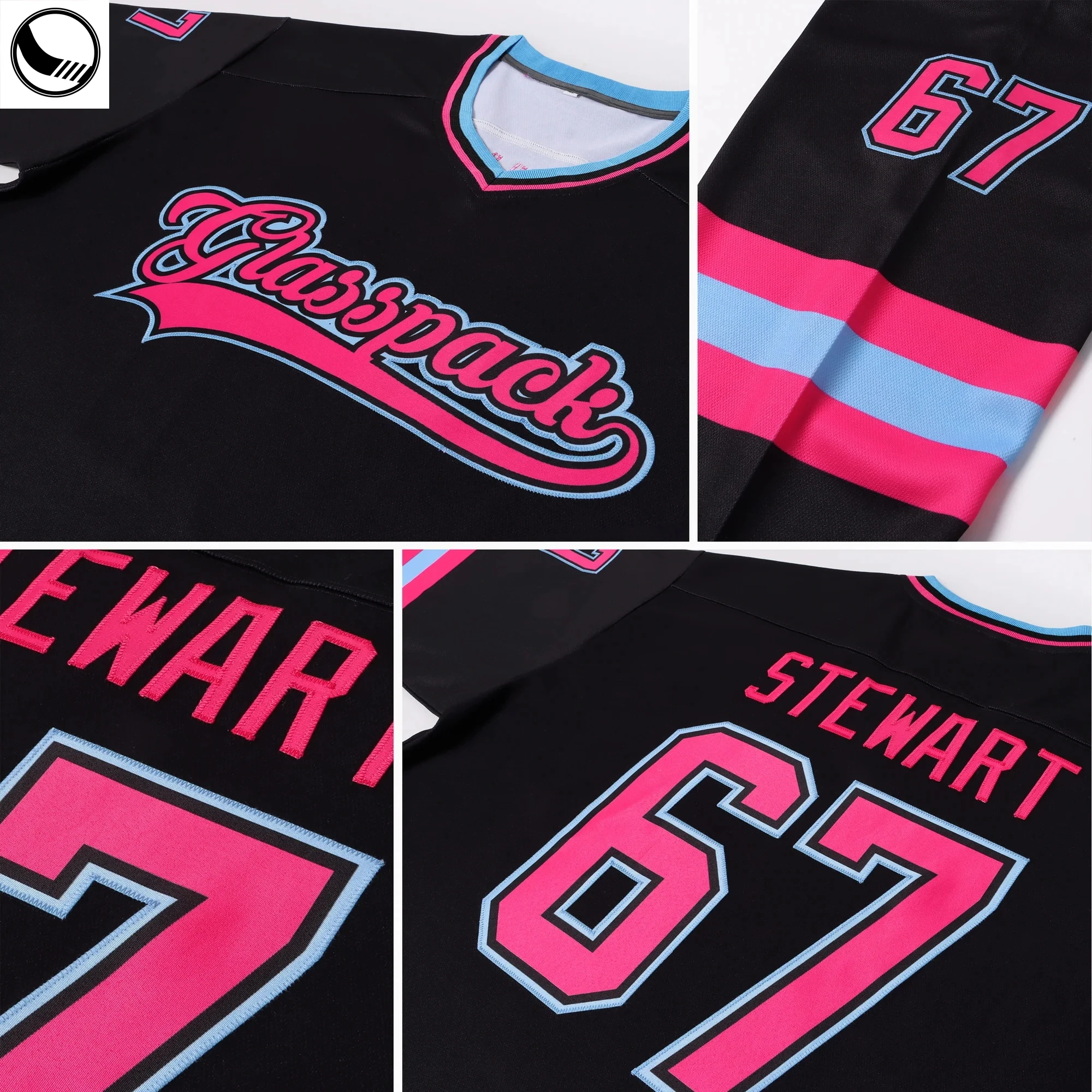 BETHERIVAL Wholesale Fully Polyester Mesh Ice Hockey Jersey Twill Crests Practice Hockey Shirt supplier