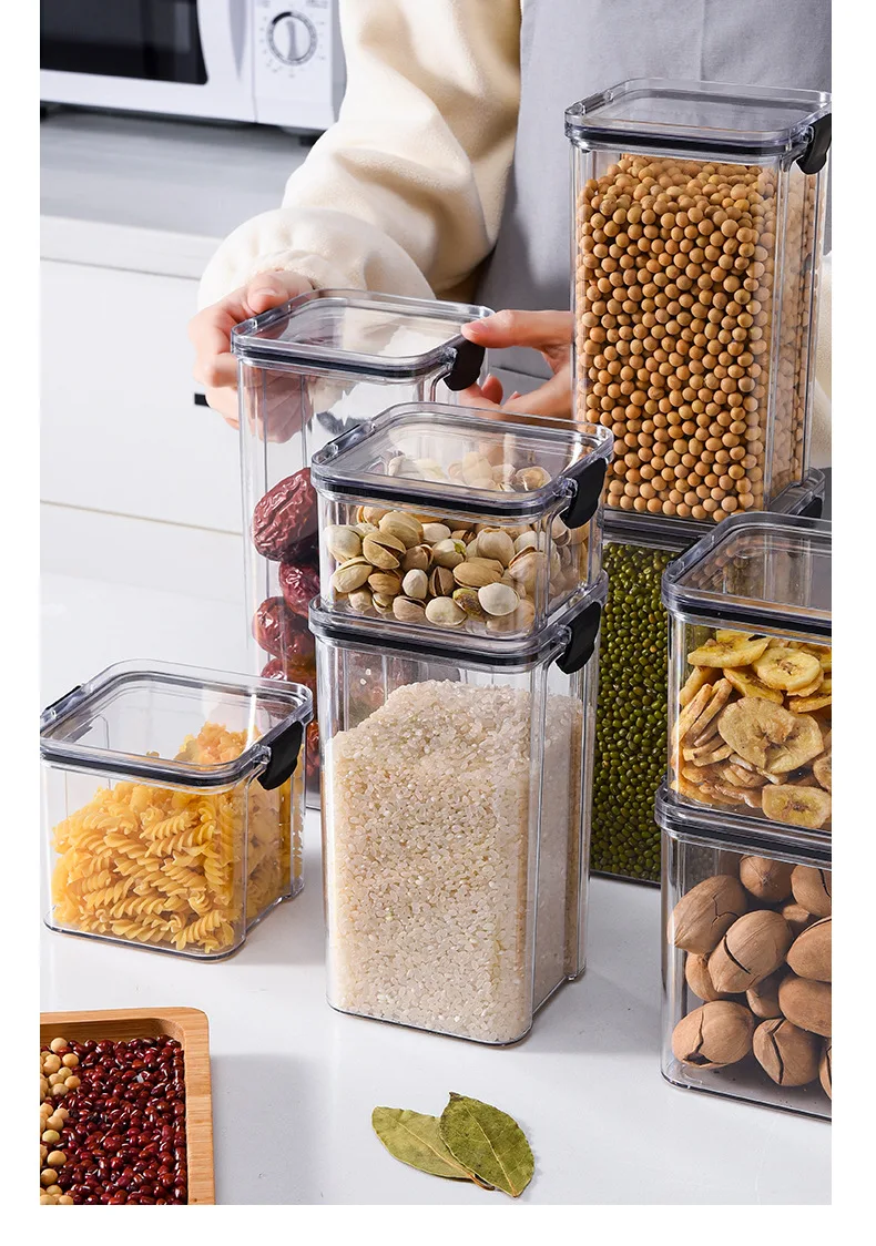 Direct Deal Transparent Plastic Dry Food Storage Container With Anti ...