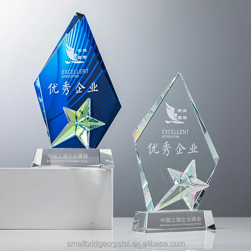 Classic Honor Cup Crystal Trophy Personalized Sports Events Awards Souvenirs Annual Service Awards manufacture