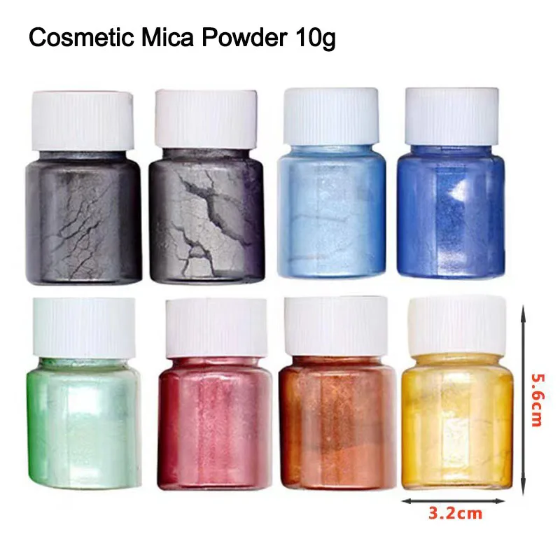 Cosmetic And Food Grade Mica 10g / Jar Lip Gloss Pearl Pigment Powder
