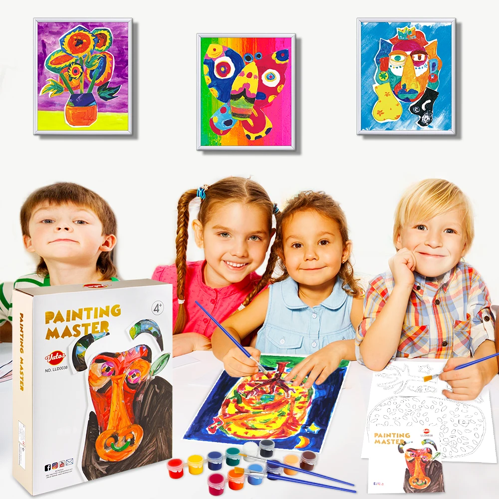 Образовательные граффити-художественные игрушки для обучения рисованию набор красочных картин книга для рисования