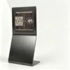 Brushed black titanium plating