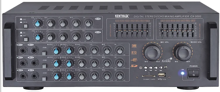 Widely Used Model CX-5000 2 Channels Output Power 50 Watts Professional Audio  Amplifier