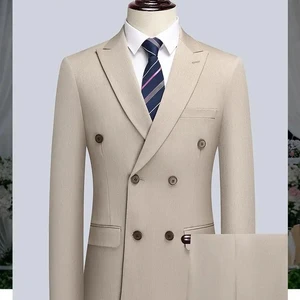 High Quality Stylish Slim-Fit Men's Wedding Vest V-Neck Business Jacket Zipper Fly Waterproof Woven for Adults Single Breasted
