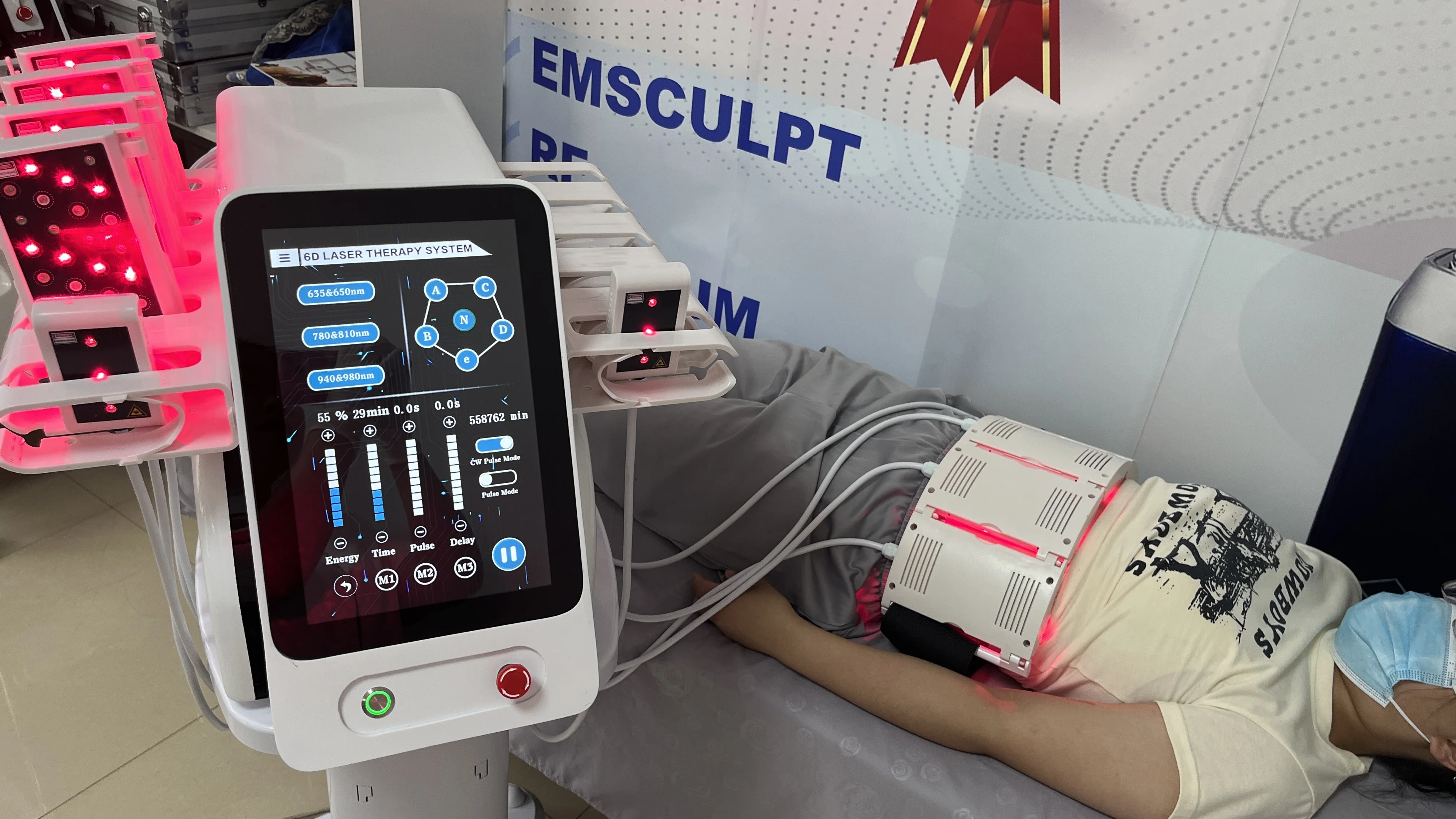 China Manufacturer Red Led Light Weight Loss Therapy 6D LIPO Laser Body  Contouring Lipolysis Machine Weight Loss Injection