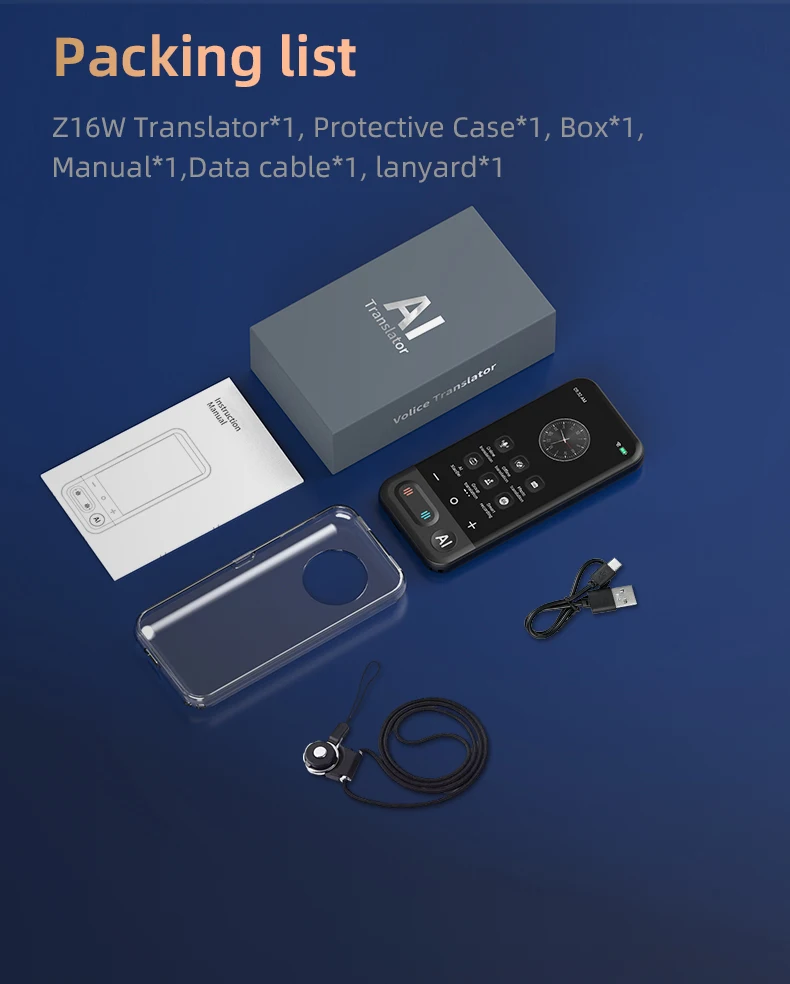 Ps-1-最新のZ16ポータブルAIインテリジェント翻訳タッチ