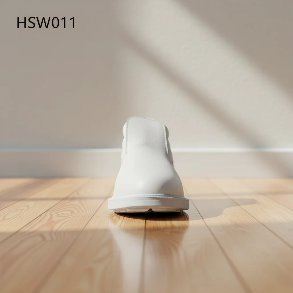 HY,Dairy Production Mid/low-Cut Anti-Germ White Safety Shoes Healthcare Using Fatigue-proof Pull-on Work Clogs for Sale HSW011