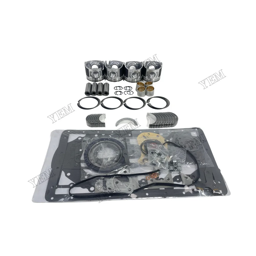 Overhaul Kit With Cylinder Gaskets Piston Rings Bearings Fit for Mitsubishi D04F Engine Parts 6