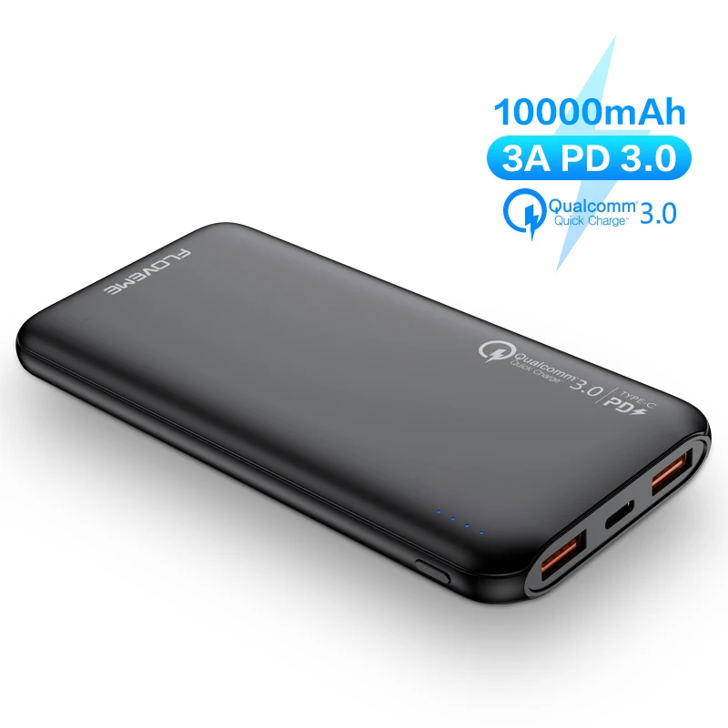 1 Sample OK Li-Polymer Battery Portable 18W 10000Mah Powerbank Usb Type-C Output 10000 Mah PD Quick Charge 3.0 Power Bank - ANKUX Tech Co., Ltd