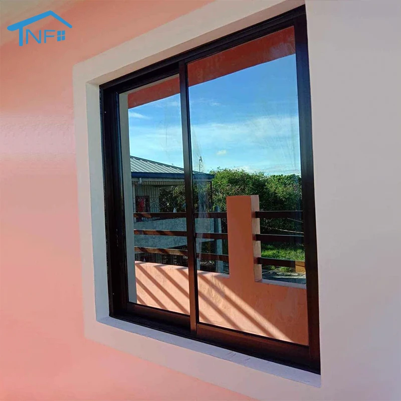 Csa Approved Windows Aluminum Horizontal Sliding Window Screen Outside