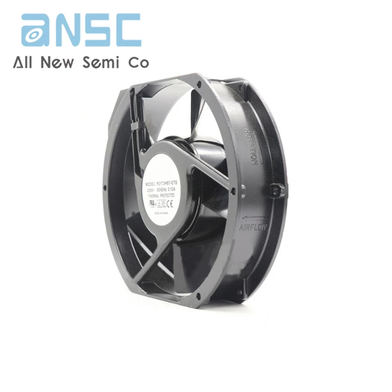 Original Axial Flow Fan P2173HBT-ETS AC230V 0.12A Industrial Exchange All Metal High-temperature Resistant Fan