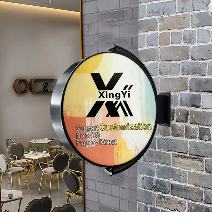 Custom Advertising Durable Rotating Light Box Attract the Attention Suitable for Shopping Malls, Storefronts