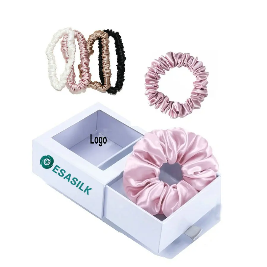 100% резинка для волос большого размера из чистого тутового шелка модная эластичная упаковка 100 + девочек