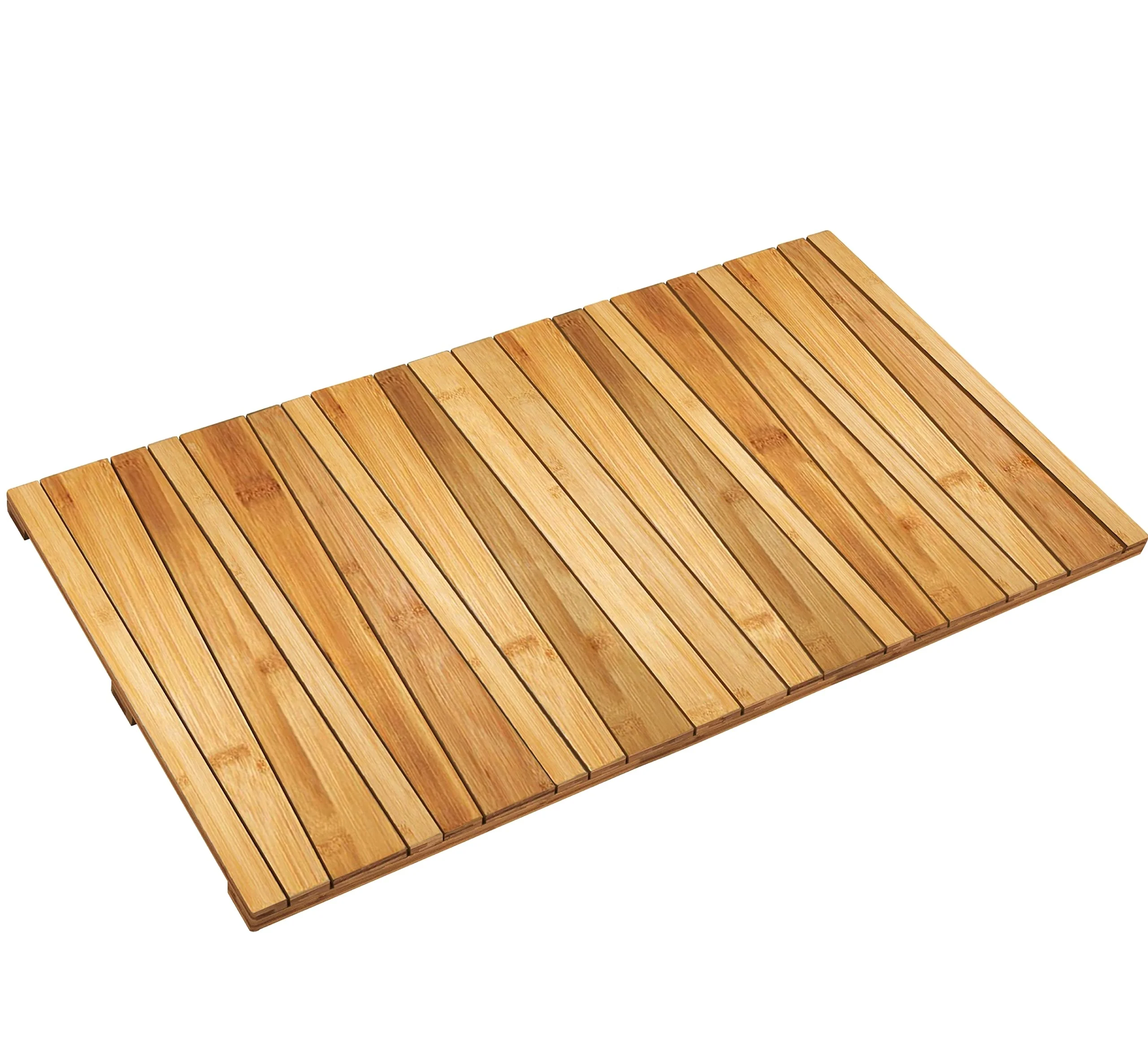 Bambus-Badezimmer-Trockenmatte Rutschfeste Badezimmer-Bodenmatte Elegante  Bambus-Duschmatte Hygienischer Holzteppich Bodenabdeckung