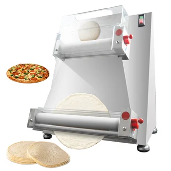 Electric Automatic Small Biscuit Electronic Pizza Dough Roller Press Machine Rmpr2 Pressing 18 Inches 18inch 14" Big Table Top