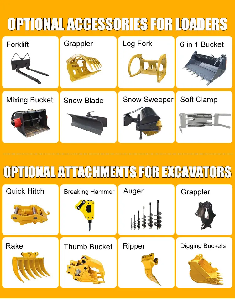 Factory Price Front End Loader 4x4 Backhoe Loader Land Leveling Small Wheel Loader Lifting Capacity 2.8 Tons