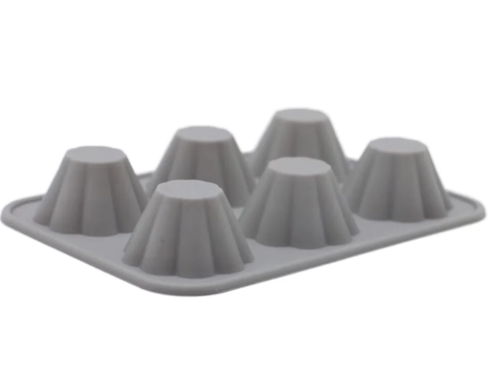 Eco-Friendly Silicone Cake Mold with 8 Disposable Mousse Circular Molds Leaves Shape for Baking and Icing