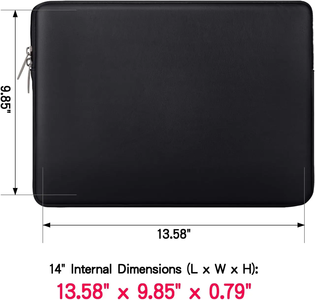 product soft pu leather case water resistant business laptop sleeve protective carrying bag lbx1217 3-35