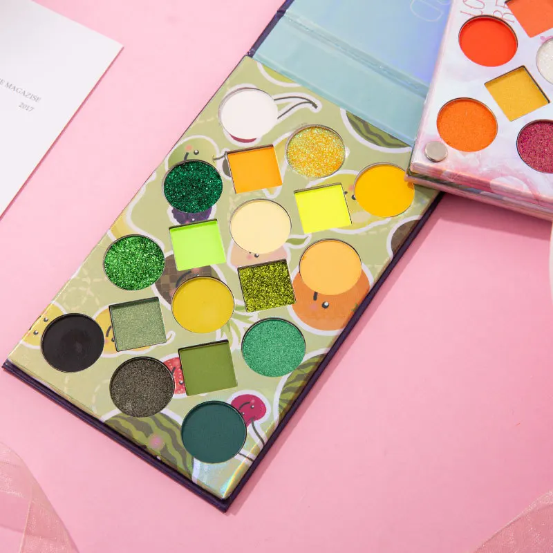 
 OEM Лидер продаж косметика оптом 72 цвета 4 страницы мерцающий и сияющий макияж тени для век Палитра частная торговая марка тени для век  