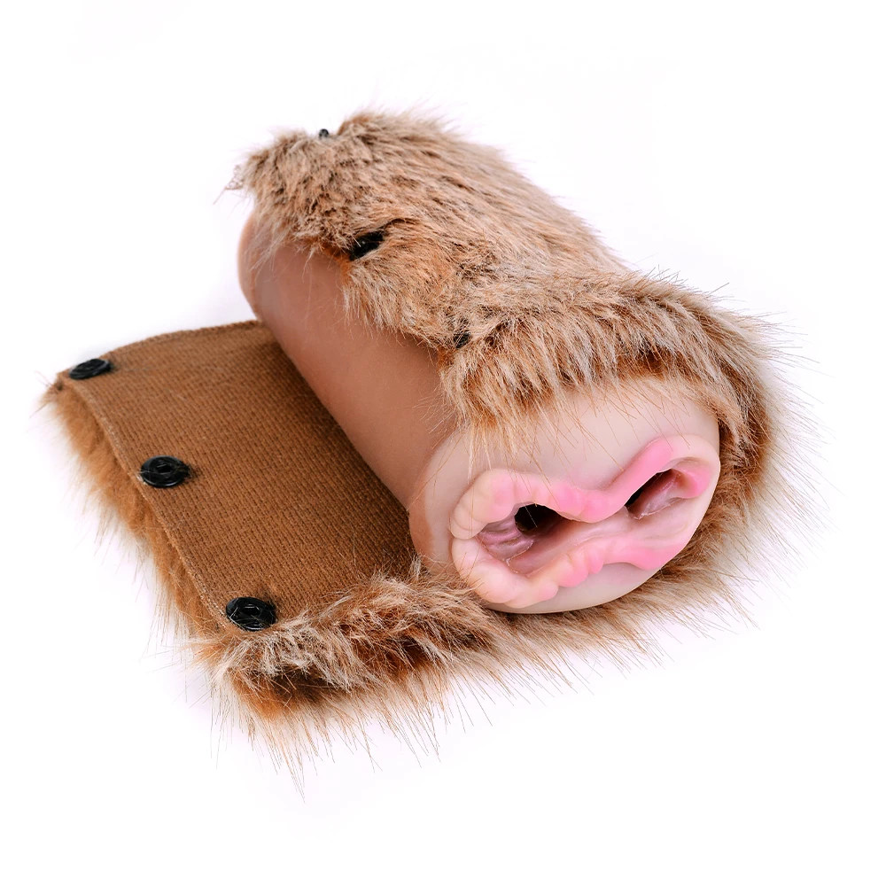 GEEBA Fantasy Spinning Elk Masturbator Plush Monster Pussy Silicone Soft  Tight Male Masturbation Cup Adult Sex Toys Wholesale