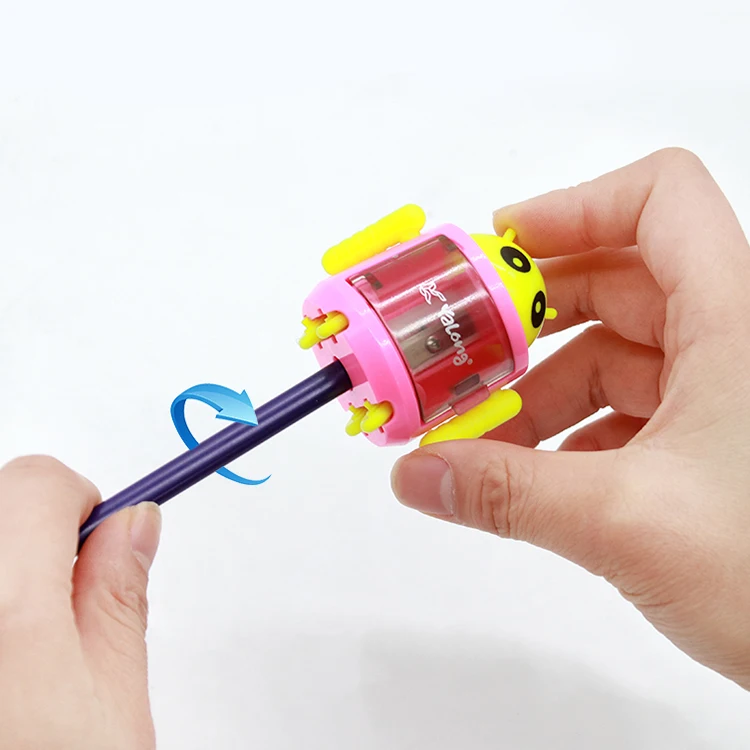 Yalong Popular Robot Sharpener for Children 4 Colors Mixed Box Packed Cool Robot Shape Pencil Sharpeners