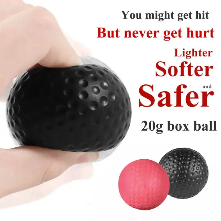 odm boxing training reflex ball adjustable elastic reflex ball head band boxing ball for improve hand reaction speed-5