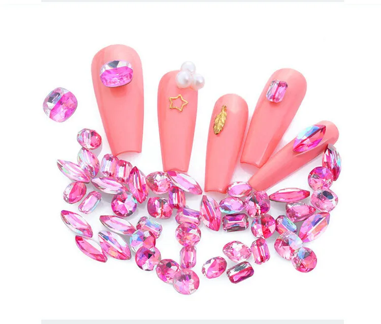 High Quality 3D Nail diamond Rhinestone  Drill Glittering Nail Art Decoration Wholesale supplier