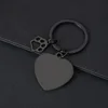Pata de gato hueca en forma de corazón de 30 mm (Negro)