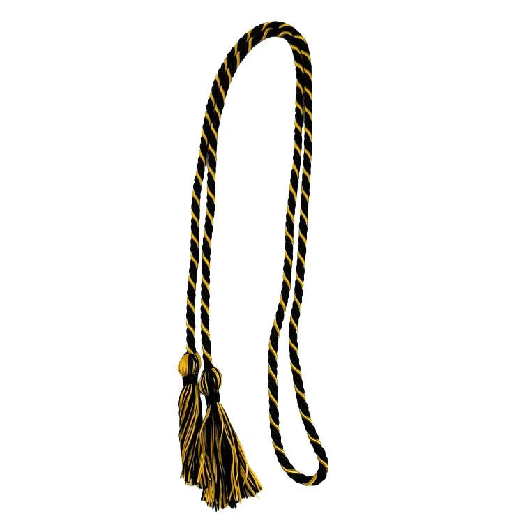 Decorative Double Color Graduation Cord Graduation Honor Cords for University factory
