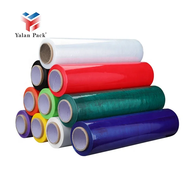 Professional Factory High Quality Color Stretch Film Pallet Shrink Wrapping Plastic Film