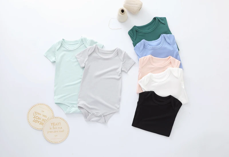 Bamboo Fabric New Born Bebe Bodysuit Infants Clothing Sets Baby Rompers