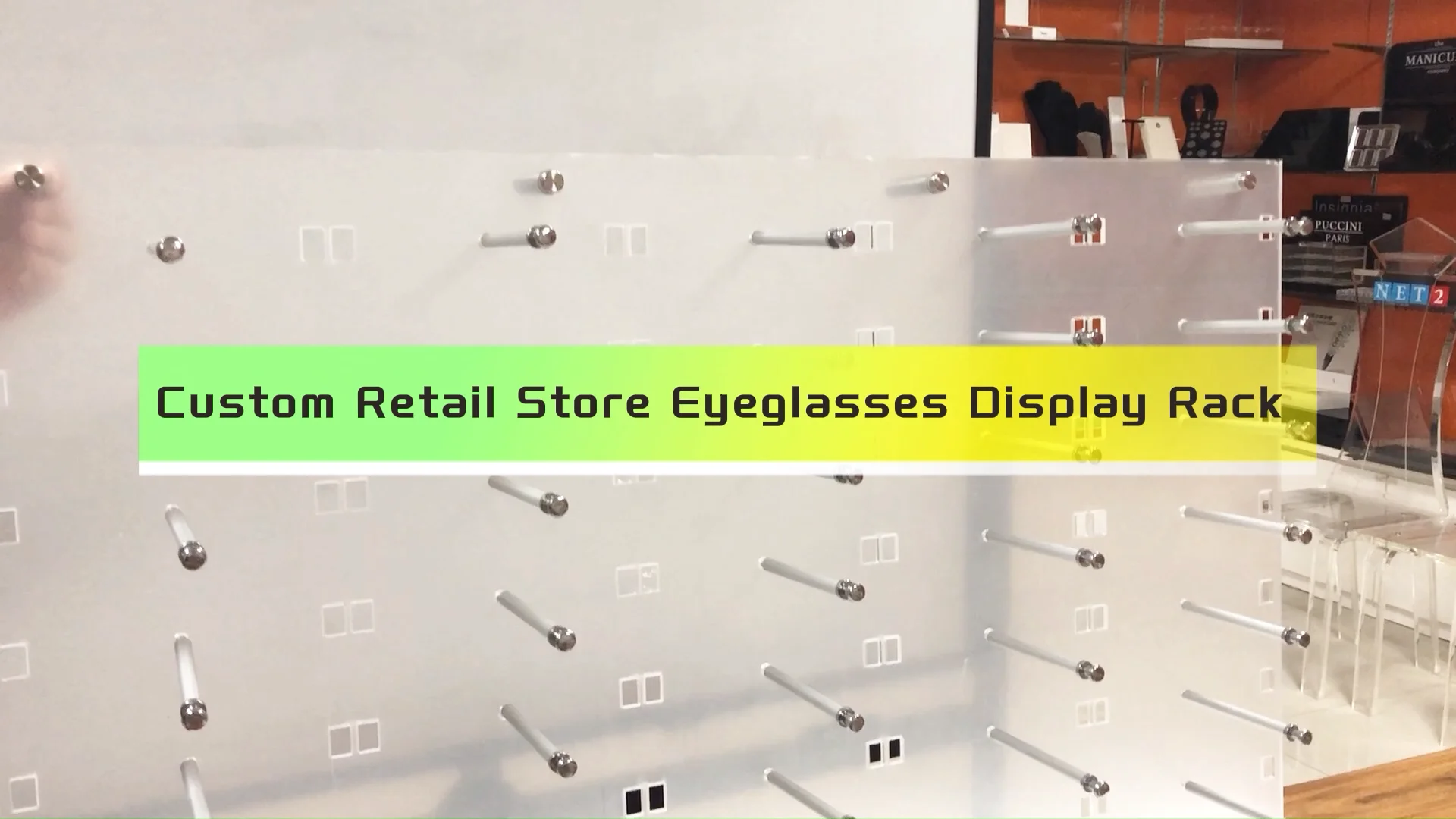 Custom Glasses Shop Wall Mounting Sunglasses Rack Acrylic Eye Wear ...