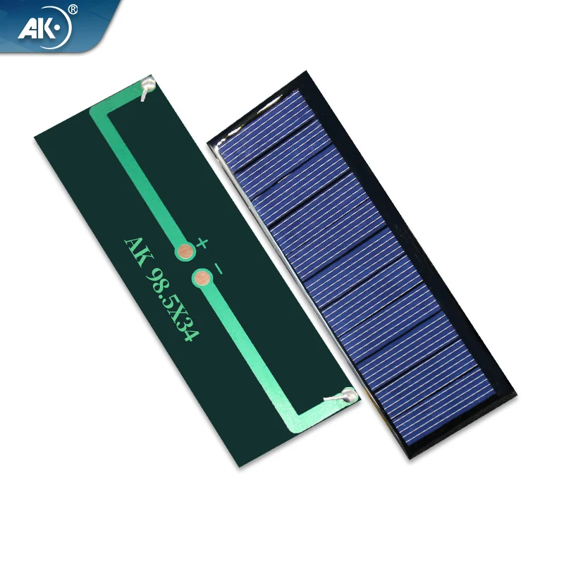 Mini 98.5x34mm Solar Panel - 5.5V 80MA Epoxy Battery Charger