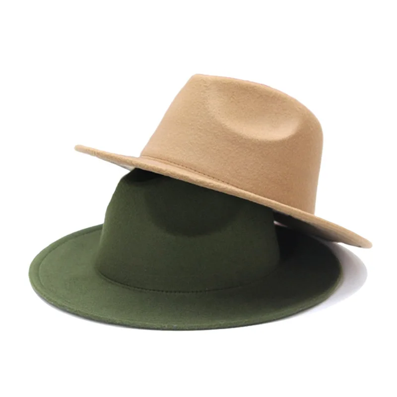 Unisex Luxury  2022 Solid Color Fashion Cheap Packing Box High Quality Panama Fedora Hats