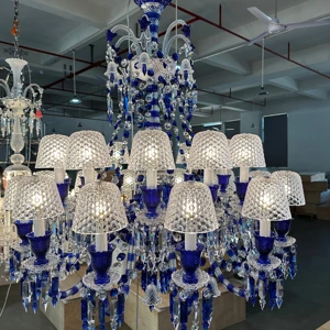 Modern Hotel Lobby Luxury Crystal Hanging Light Crystal Chandelier Lighting Big Decorative European Vintage Luxury Lighting