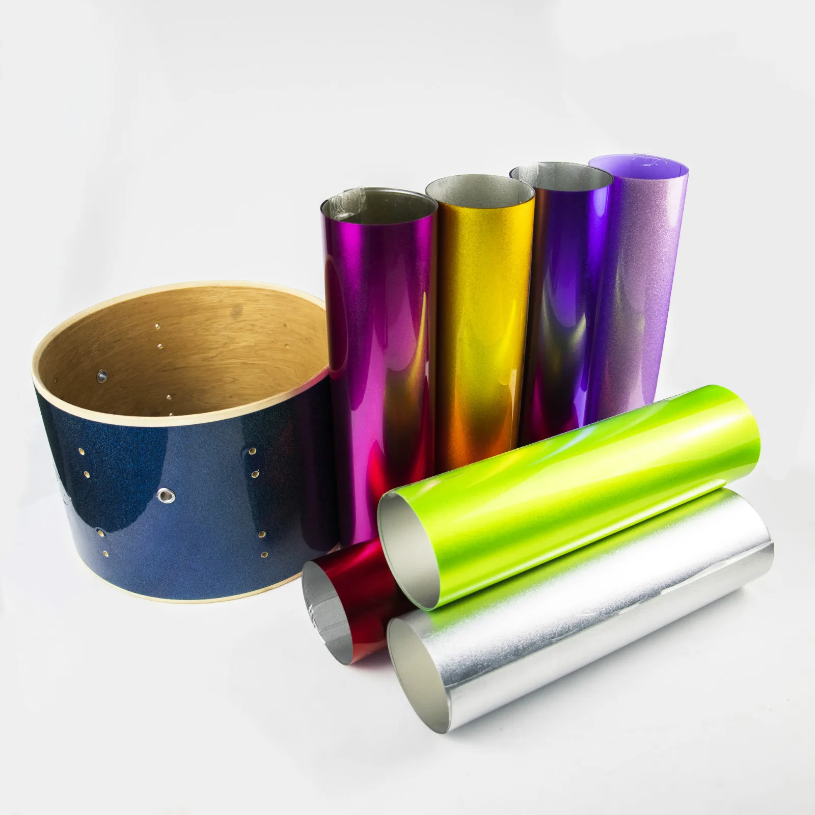 High Quality Transparent Plastic Sheets Custom Size Rigid Color Sparkling Pvc Sheet for Drum Wrap
