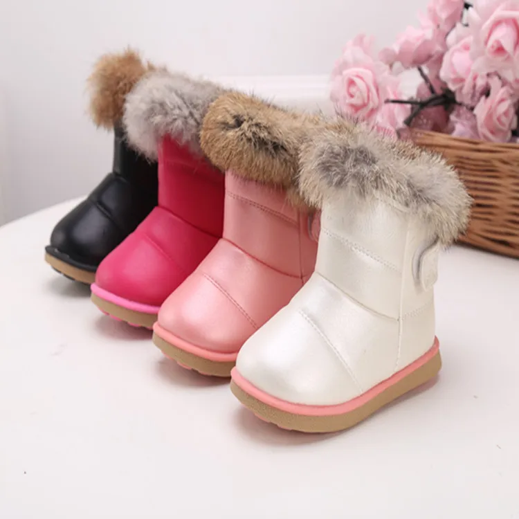 Flat Shoes Girls 2024 Fashion Winter Warm Toddler Shoes Casual