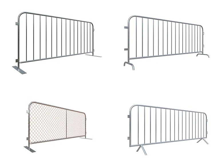 Portable Traffic Metal Security Bike Barrier Pedestrian Temporary Fence Barrier Concert Temporary Security Fence Panels factory