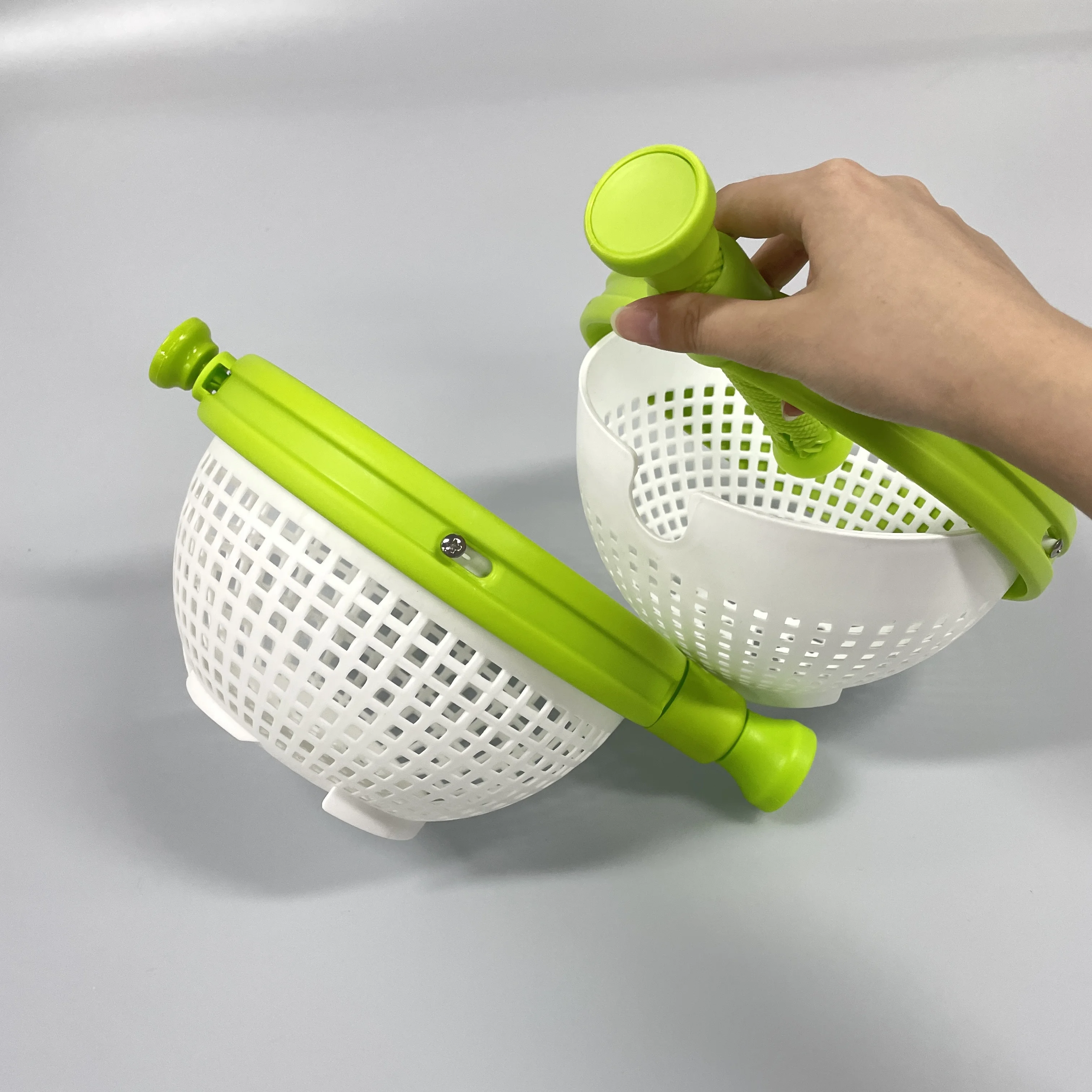 2.3L large salad spinner shrink pack salad spinner kitchen manual for hotel restaurant